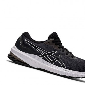 Asics GT-1000 11 Women's Running Shoes Black / White | 05289YFPD